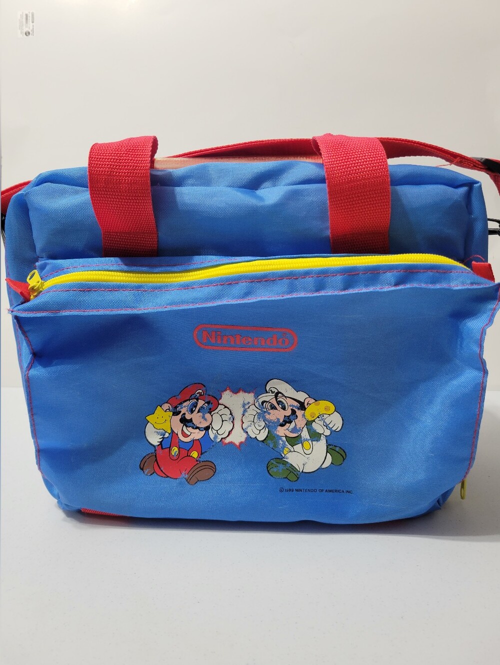 Nintendo Super Mario Bros Luigi NES Travel Bag Case 1989